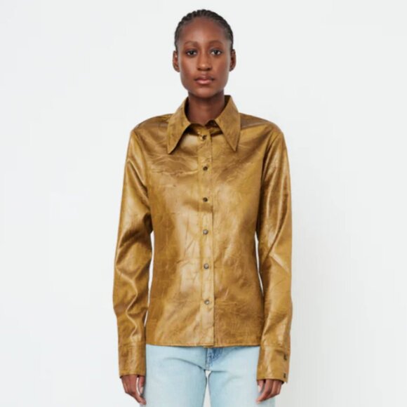 Rohe Emmy Button Down Long Sleeve Shirt - Size: US 6